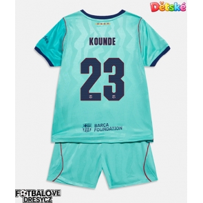 Barcelona Jules Kounde #23 Dětské Alternativní dres komplet 2026-27 Krátký Rukáv (+ trenýrky)
